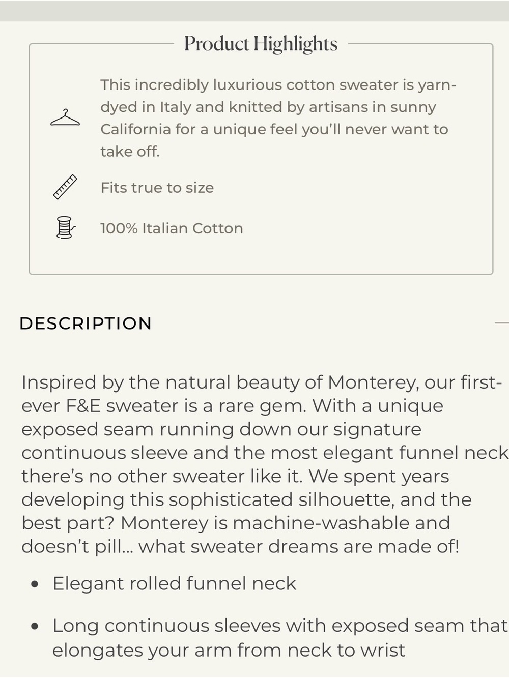 NWOT Frank & Eileen White Relaxed Italian Cotton Monterey Sweater M - Picture 8 of 8